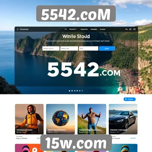 Explorando a interface do usuário do site 5542.coM